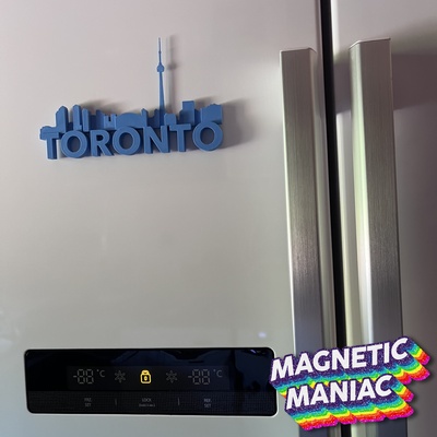 toronto buzdolabı mıknatıs ev heykel karikatür dondurucu eğlence mutfak notlar kulp destek hayvan ninja dekor star hatırlatma minimalist 3d print model - Mito3D