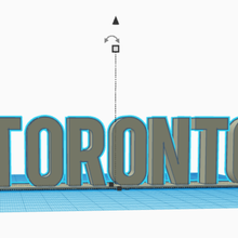 Toronto punto riferimento arredamento lettere 6ix Canada torretta cn Torre arte In piedi città 3d Stampa 3d print model - Mito3D