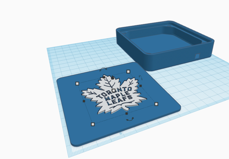 toronto maple leafs dual color led sign 3d print model - Mito3D
