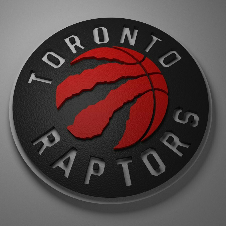 toronto raptores arte branco Preto rede Canadá Ontário nacional basquetebol Associação nba 3D print model - Mito3D