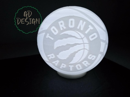Toronto Raptors Basketbol tealight okuma ışık gece lambası nba Spor Dalları oyun cor adam mağara Sanat çocuklar oda 3d print model - Mito3D