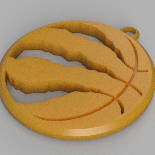 Toronto rapaci portachiavi pallacanestro 3D print model - Mito3D