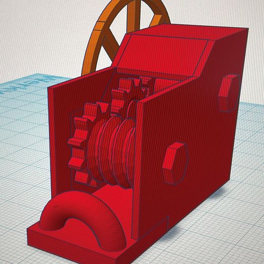 torque guincho modelo navios barcaça 3D print model - Mito3D