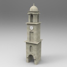 torre del reloj chiclana frontera clock tower Architektur Andalusien cadiz 3d print model - Mito3D