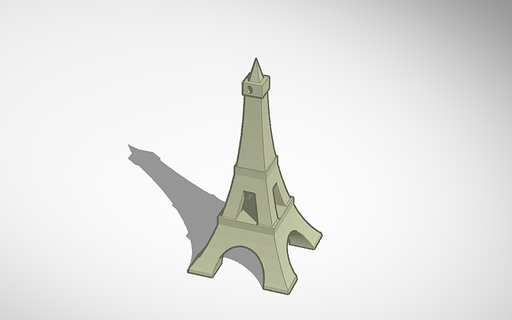 torre Eiffel llavero chaveiro 3d print model - Mito3D