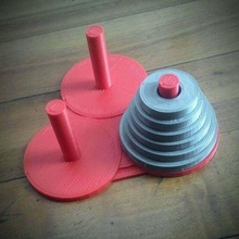 torre hanoi tower of games 3d print model - Mito3D