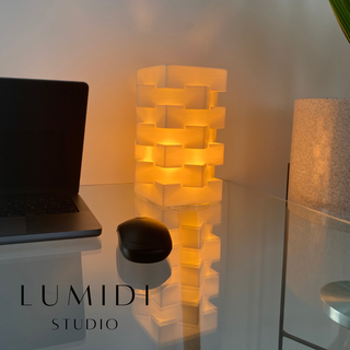 torre jatz tavolo lampada lampade interni desing arredamento arte 3d print model - Mito3D