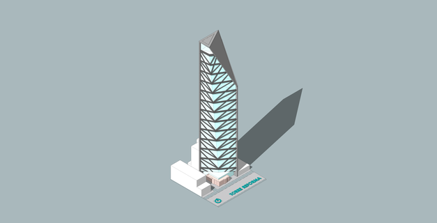 torre reformar cdmx reforma arquitectura edificio mexico ciudad 3d print model - Mito3D