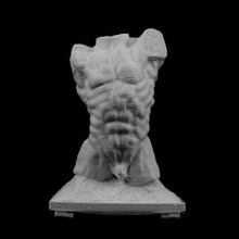 torso cae hombre xiv Rodin museo París Francia Arte 3d print model - Mito3D
