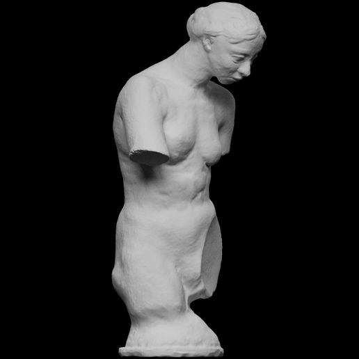 torso naked muse art 3D print model - Mito3D