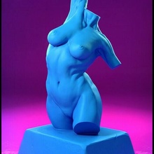 torso studia figura scultura classico femmina 3d print model - Mito3D