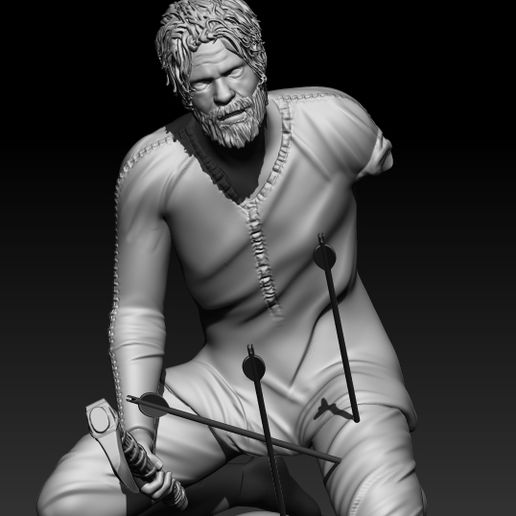 torstein Ragnar Vikingler dizi Lagertha Floki piskopos rahip Lodbrok Ivar one armed 3D print model - Mito3D