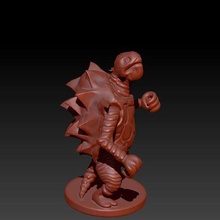 tortle monk game teenage mutant ninja turtle shadow dungeons dragons dnd d&d 3d print model - Mito3D