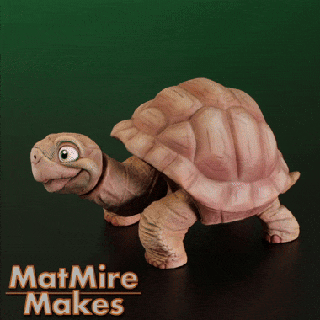 tortoise articulated fidget figure 3mf included cute flexi turtle 3d print model - Mito3D