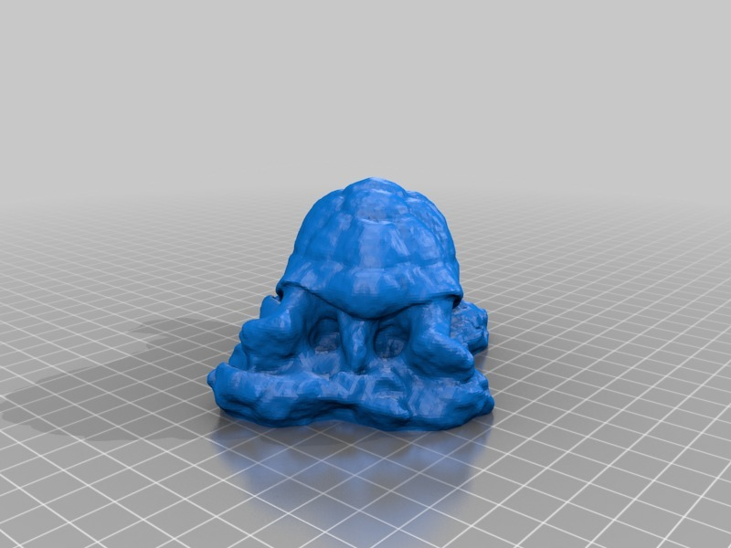 Schildkröte Unterseite einfacher Drucken 3d scannt Scannen Repliken 3D print model - Mito3D