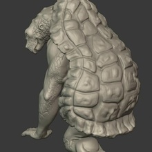 tortuga explorador Tortuga navegador miniatura figura busto 3d print model - Mito3D