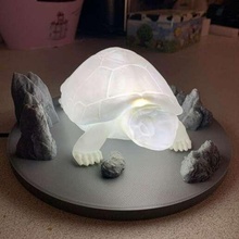 tortuga lámpara Tortuga ligero litofanía 3d print model - Mito3D