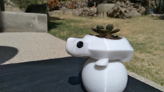 tartaruga Panela animal decoração jardinagem plantar stl 3d print model - Mito3D