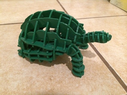 tartaruga puzzle Taglio laser puzzle tartaruga tartaruga puzzle 3d print model - Mito3D