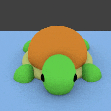 tortuga kaplumbağa 3d print model - Mito3D