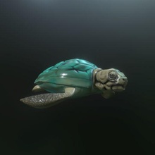 tortuga Marina mer tortue 3d print model - Mito3D
