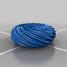 torus knot Kunst kundengebundene Mathe-Kunst 3d print model - Mito3D