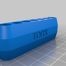 torx hex bit holder customized tool_holders_boxes 3d print model - Mito3D