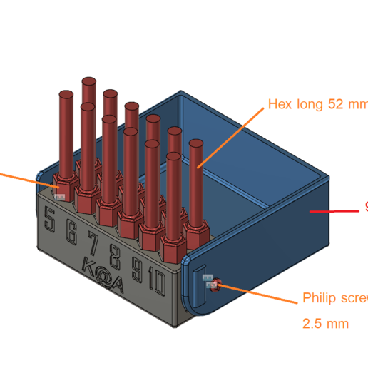 vite torx esagonale po ' di dialogo strumento azionamento bit hex casella cacciavite 3D print model - Mito3D