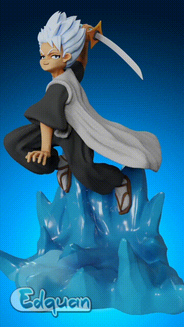 Toshiro bleach anime Hitsugaya Ichigo Kurosaki alvejante Orihime shado manga edquan Admirador arte colecionável capitão esquadra 3D print model - Mito3D