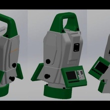 total station pendrive housing architecture 3d print model - Mito3D