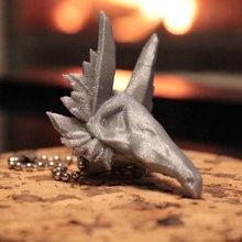 totally not cubone keychain jewelry animal art creature fantasy pokemon rat sculpture 3d print model - Mito3D