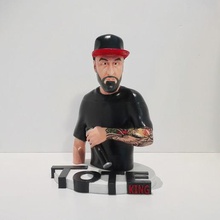 toteking english mc 3d model art sculpture rap music 3d print model - Mito3D