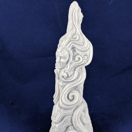 totem art la statue décor de fantaisie giger scifi antique orné 3D print model - Mito3D
