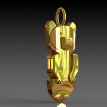 totem bear pendant inspired cartoon brothers jewelry disney 3d print model - Mito3D