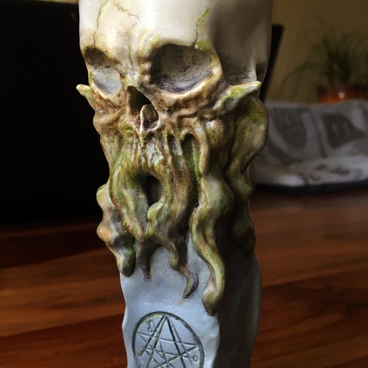 totem chtulhu various pole skull hplovecraft 3D print model - Mito3D