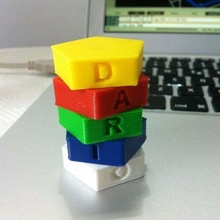 totem jogos bebê crianças cubo pequeno rubik brinquedo 3d print model - Mito3D