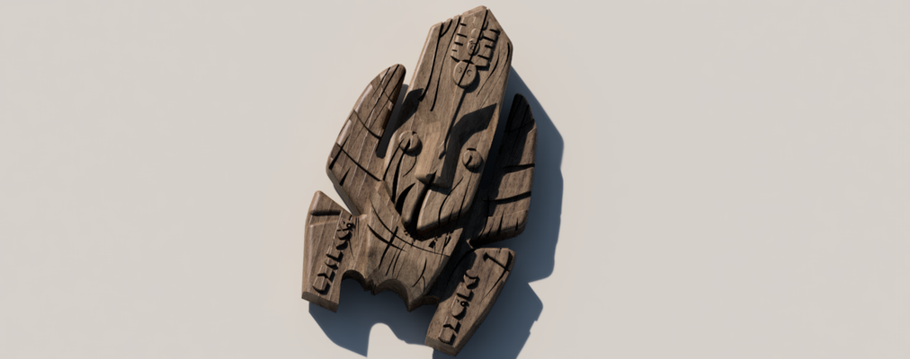 totem koh lanta avcılar bağışıklık sanat maori birimi kazanmak beyazdır 3d print model - Mito3D