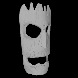 totem pole - mask african tribal wooden halloween 3d print model - Mito3D