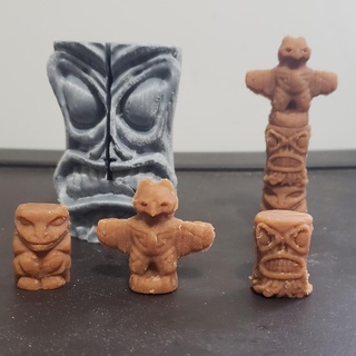 totem pole monster mold Game totem tiki gloomhaven necromolds playdoh mold wargame miniature  3d print model - Mito3D