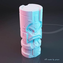 totem tiki 4 poly yiixpe island low games toy game re-entry supply car street figurines concept robot art black girls cute manga anime skull model telephone camping beach covid animal decoration 3d print model - Mito3D