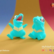 Totodil gen 2 Pokémon Anlasser 3d print model - Mito3D