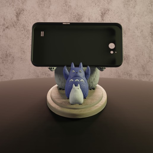 totoro iphone transporteur divers mon voisin lapin miyazaki animal mascotte de la série l'anime dessin animé 3D print model - Mito3D