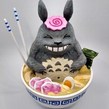Totoro ramen bol art 3dprint zbrush figurine modèle fanart studio ghibli Hayao Miyazaki anime film voisin aliments 3d print model - Mito3D