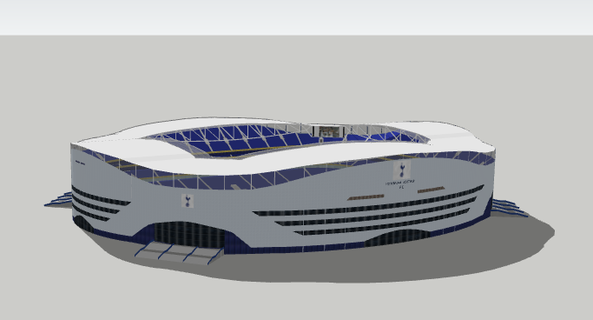 tottenham stadio stadio stadio uso 2023 calcio nfl nba mlb nhl Inghilterra tottenham 3d print model - Mito3D