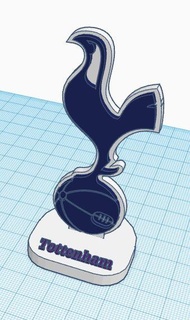 Tottenham Fincan kalkan Futbol logo ganimet 3d print model - Mito3D