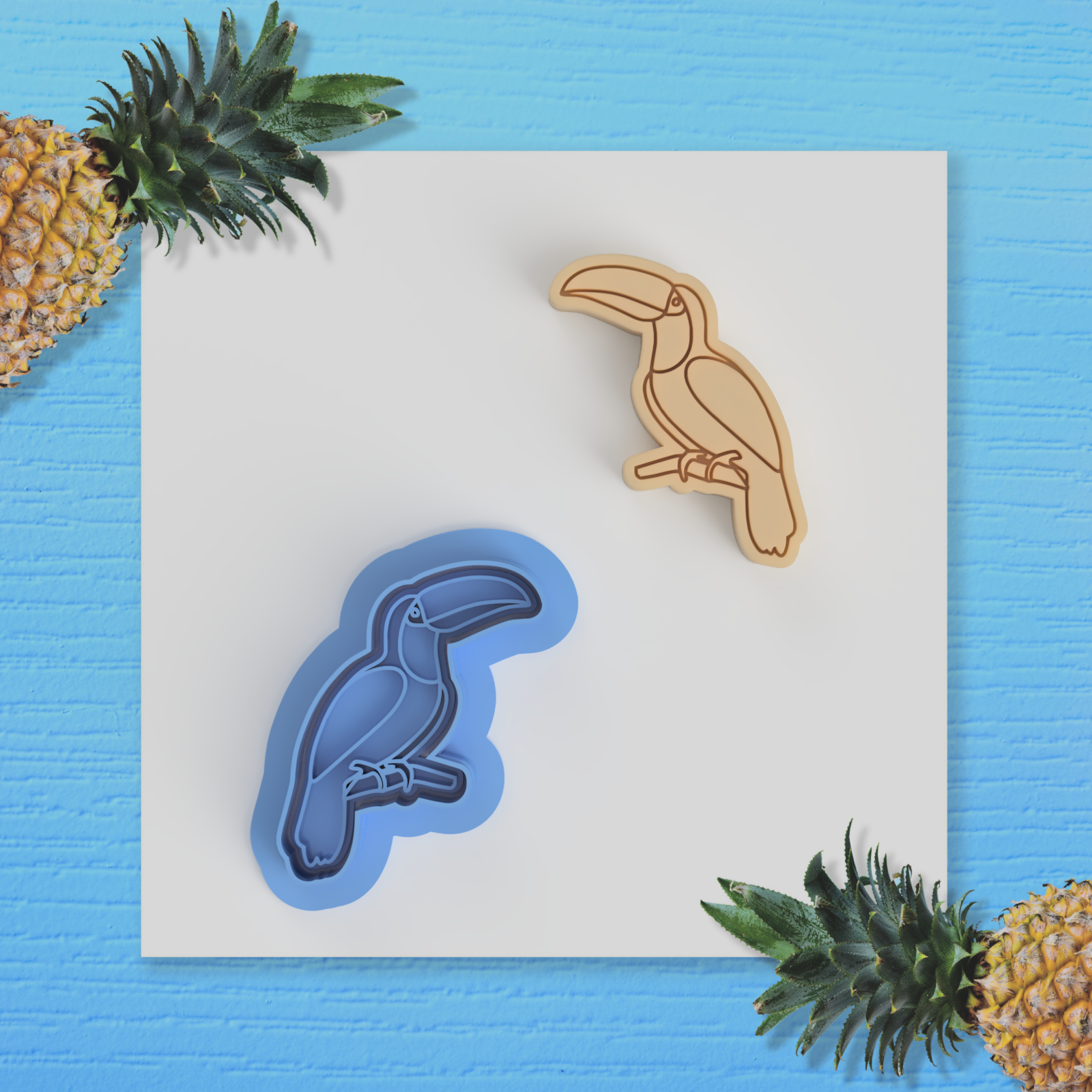 toucan bird cookie cutter toucan bird cookie cutter cookie cutter wing parrot  3D print model - Mito3D