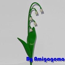 dokunma lily vadi çeşitli çiçek olabilir 1 Mayıs 3d print model - Mito3D