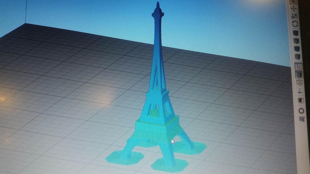 Tour Eiffel edifícios estruturas 3D print model - Mito3D