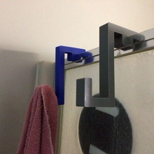 serviette titulaire soutien cintre grille crochet salle bains douche 3d print model - Mito3D