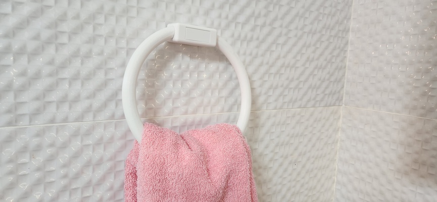 towel holder home home 3d print model - Mito3D